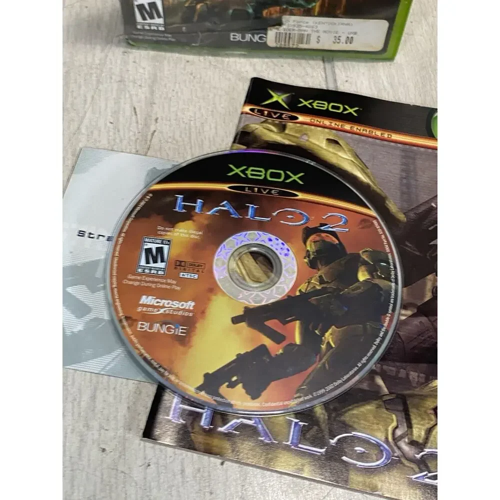 Halo 2 (Xbox, 2004) Complete with manual & Oddworld Munch’s Oddysee